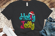 Holly Jolly Png Christmas Faux Yarn, an Illustration by designcity5 (Thumbnail 2 of 8)