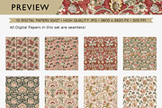 Boho Printable Papers Vintage Art, a Pattern Graphic by Maishop (Thumbnail 2 of 8)