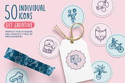 50 hand-drawn icons - Vector, an Outline Icon by Carole Chevalier (Thumbnail 2 of 6)