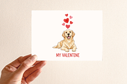 Cute Puppy PNG Valentine Dog Clipart, a Graphic by Vector Portal (Thumbnail 3 of 3)