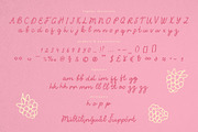 Raspberry beeze - handwritten font, a Handwritten Font by Cute Atelier (Thumbnail 3 of 7)