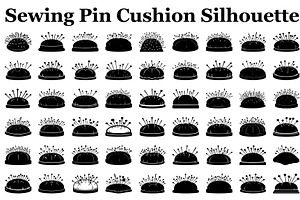 Sewing Pin Cushion Silhouette, an Illustration by hafijul