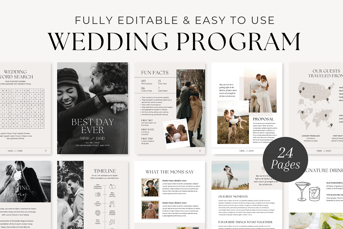 Wedding Day Magazine Template, a Magazine Template by ShopRShop (Photo 1 of 9)