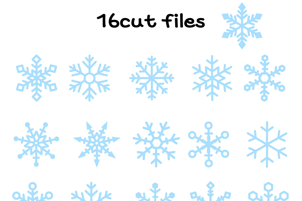 Winter Snowflake SVG Bundle, an Illustration by TheHitShop (Photo 3 of 10)