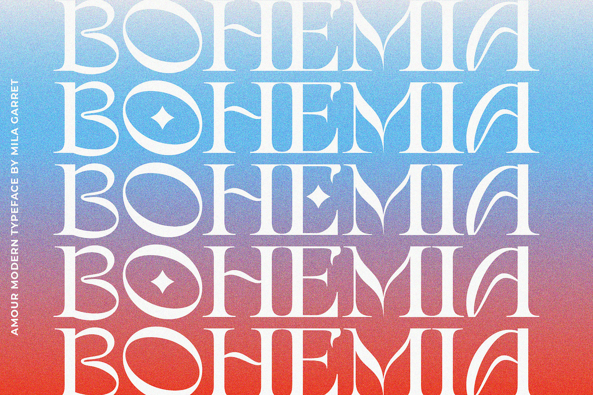 Amour Modern Display Logo Serif, a Sans Serif Font by Mila Garret (Photo 3 of 27)