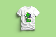 Cute Dino In Crack Egg Cartoon, an Animal Illustration by Artstorystudio (Thumbnail 3 of 3)