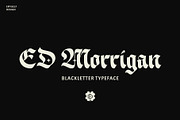 ED Morrigan Typeface, a Blackletter Font by Emyself Design (Thumbnail 1 of 11)