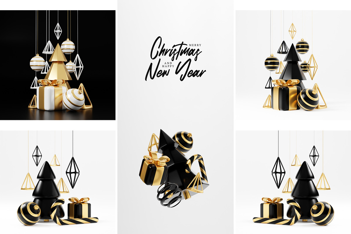 3d render Christmas illustrations, a Background Graphic by Lunarts Studio (Photo 4 of 8)