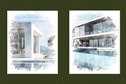 Archi sketch photo effect, a Layer Style Add-On by 3d_model_tifotizi (Thumbnail 3 of 4)