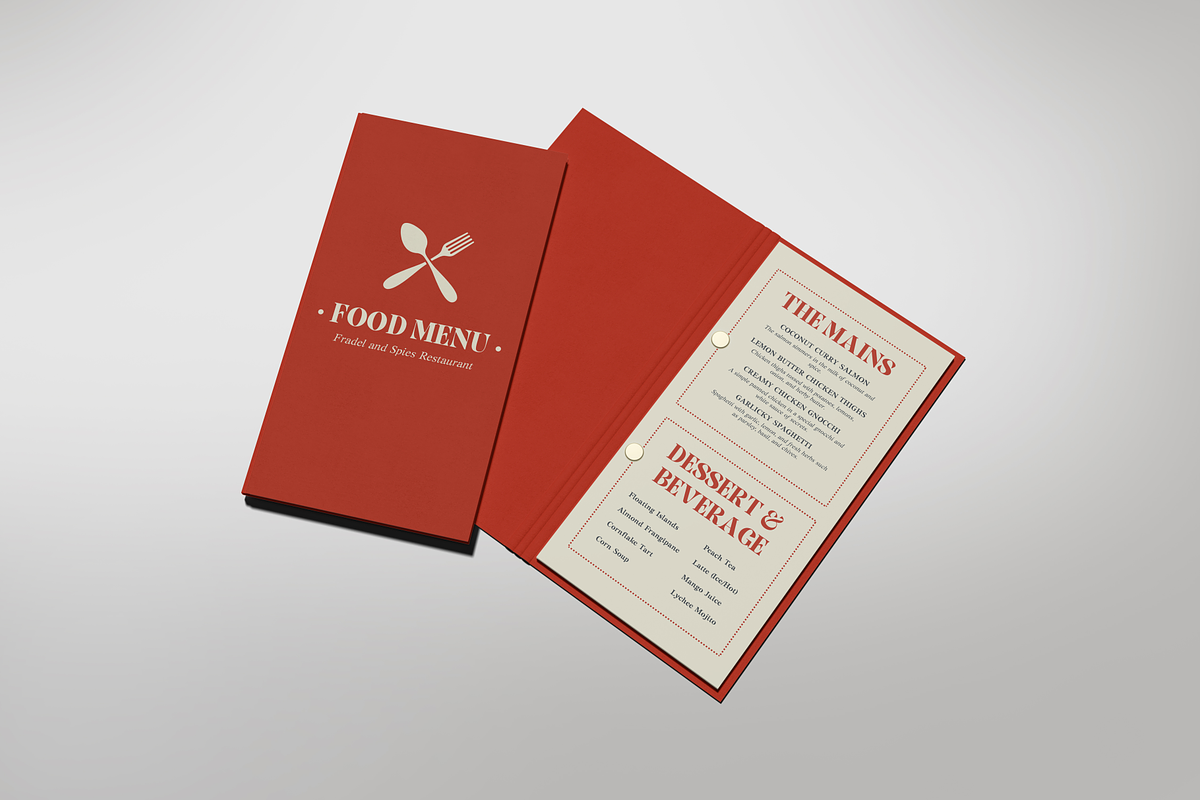Menu Book Mockup, a Books & Magazine Mockup by Cekal_std (Photo 3 of 4)