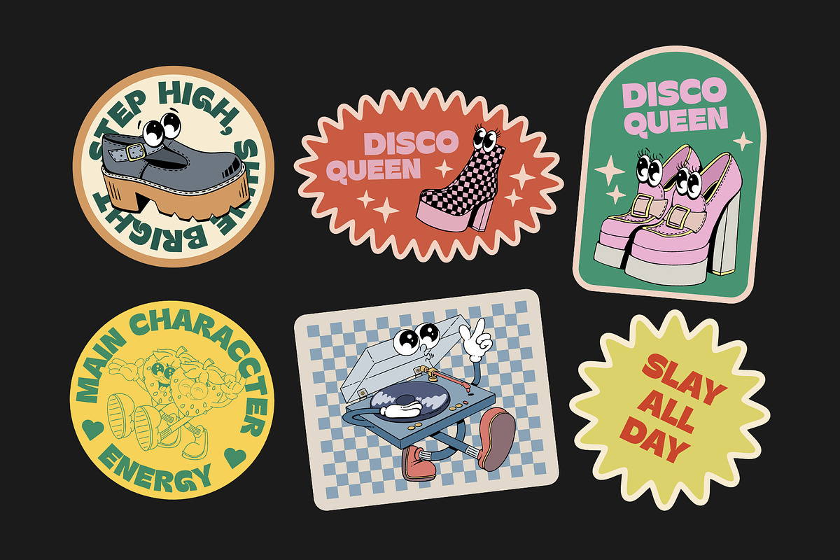 Vibe Check Sticker Pack, an Object Graphic by Alina Sh (Photo 10 of 11)