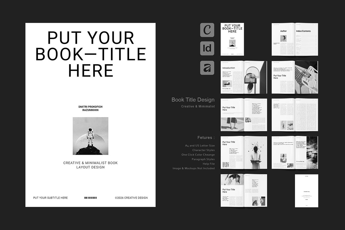Book Title Layout Design Template, a Brochure Template by ElvinPrint (Photo 1 of 26)