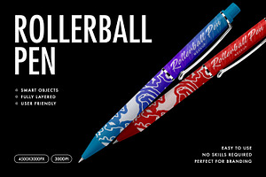 Rollerball Pen Mockup, a Pens & Pencil Mockup by Design Squad