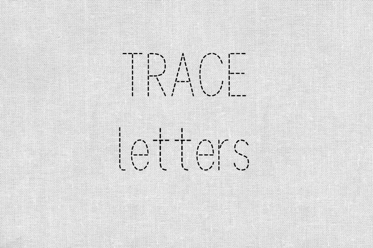 Trace font, a Font by JuliaKJ (Photo 1 of 3)