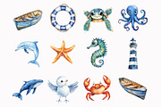 Nautical and Marine Clipart, an Animal Illustration by Design Market (Thumbnail 3 of 4)