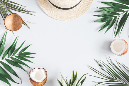 Summer composition stock photo containing summer and background, a Beauty & Fashion Photo by Flaffy