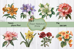 70 Flower Clipart Images