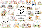 Easter Bunny Peeking Out PNG Clipart, an Animal Illustration by KennedyStudio (Thumbnail 1 of 5)