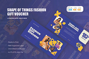 Shape Things Fashion - Gift Voucher, a Print Template by AQR Studio (Thumbnail 1 of 2)