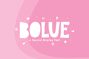 Bolue - Sweet & Playful Display Font, a Sans Serif Font by khurasan (Thumbnail 1 of 6)