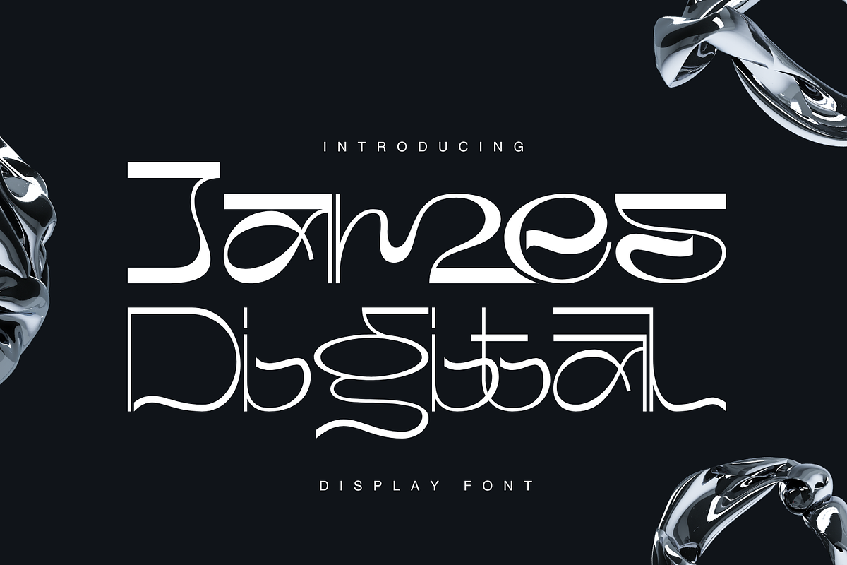 James Digital Font, a Sans Serif Font by 177Studio (Photo 1 of 8)