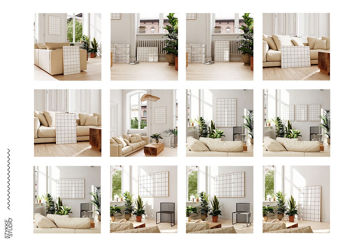 LENIS ROOM Natural Frame Mockup Set, a Household Mockup by Stykke Studio (Photo 52 of 58)
