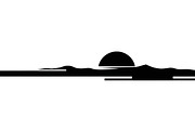 sunset horizon wall art design, an Illustration by Amazin_art (Thumbnail 27 of 31)