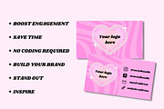 Y2K Business Card, Retro Aesthetic, a Business Card Template by PLANETSEL (Thumbnail 2 of 5)