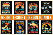 Retro T-shirt Design Bundle, an Illustration by Craft Nest (Thumbnail 1 of 5)