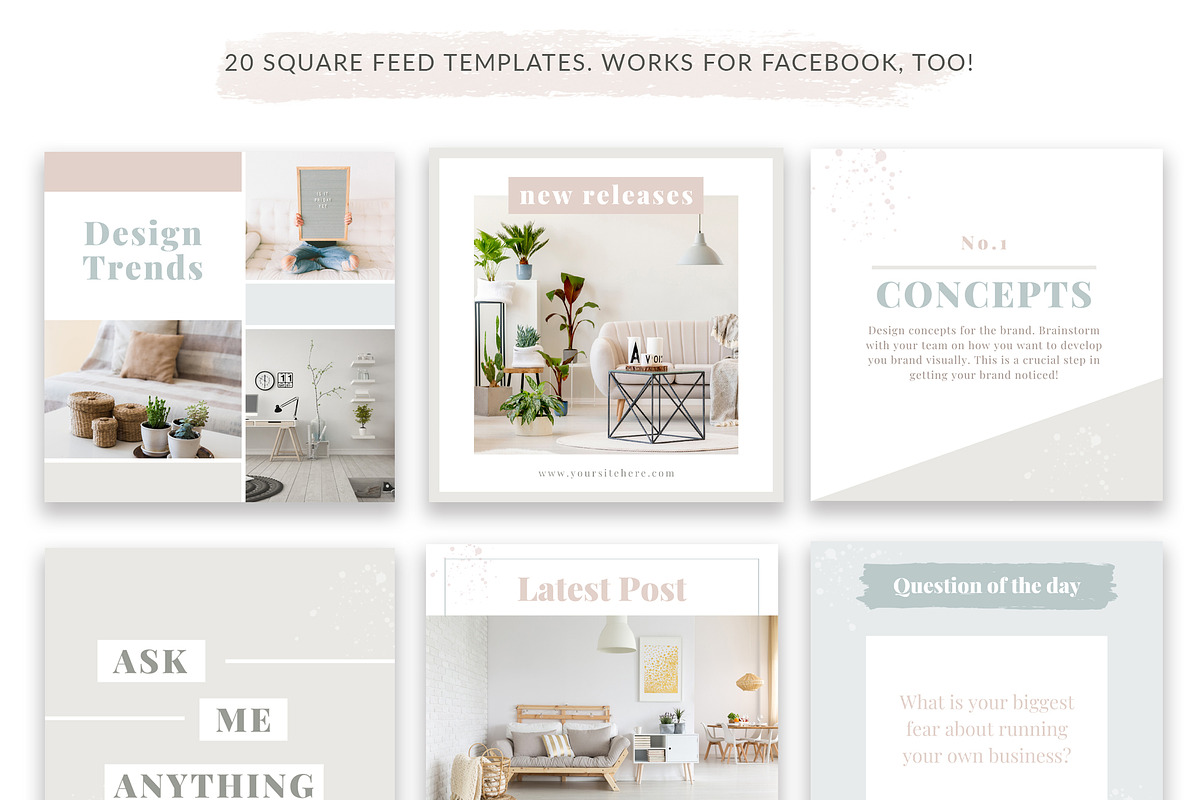 Instagram Templates for Canva, a Social Media Template by Sweet Little Muse (Photo 3 of 5)