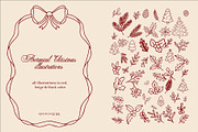 Whimsical Christmas Illustration Set, a Seasonal Illustration by SunnJaneArt (Thumbnail 3 of 13)