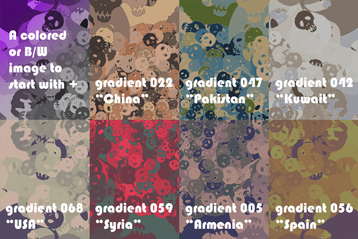 Instant Camo & skull brush bonus, a Gradient Add-On by Shirakawa Maya (Photo 4 of 5)