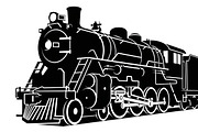 train transport silhouettes, an Illustration by Amazin_art (Thumbnail 13 of 31)