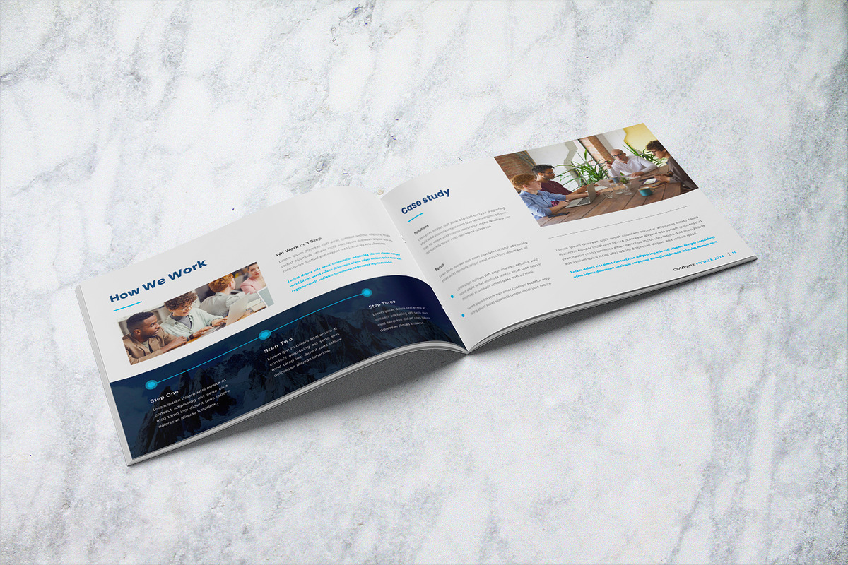 Company Profile Landscape Brochure, a Brochure Template by BumbleGraph Studio (Photo 8 of 12)