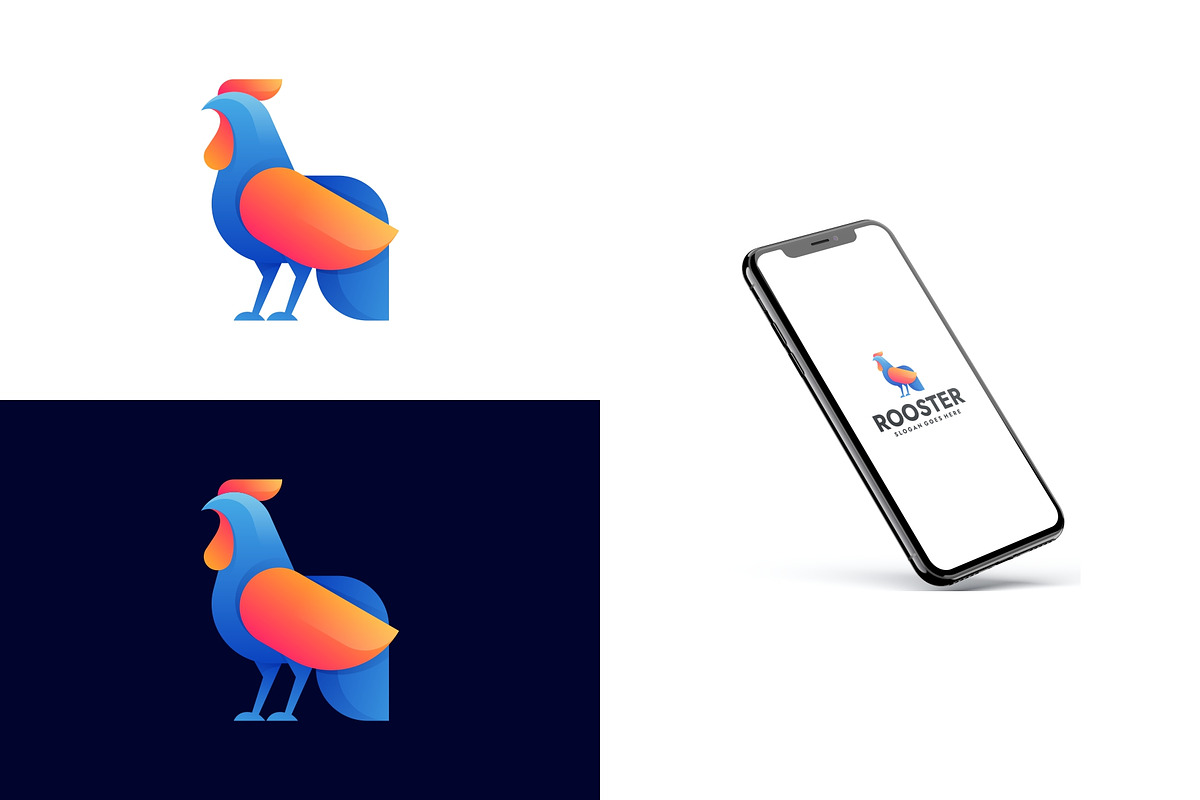 Gradient Modern Rooster Logo Design, a Branding & Logo Template by Artnivora.Std (Photo 3 of 4)