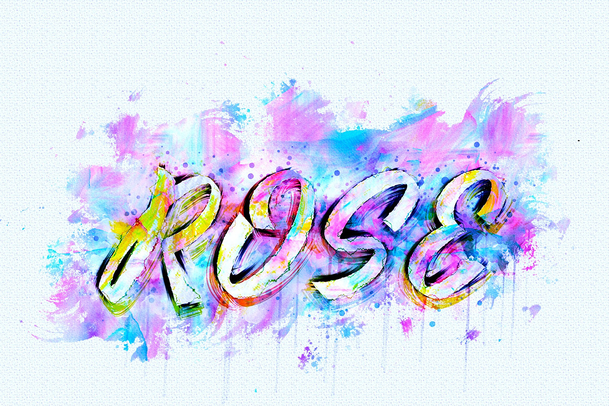 Watercolor Text Paint Plugin, an Action Add-On by MRI STUDIO (Photo 15 of 20)