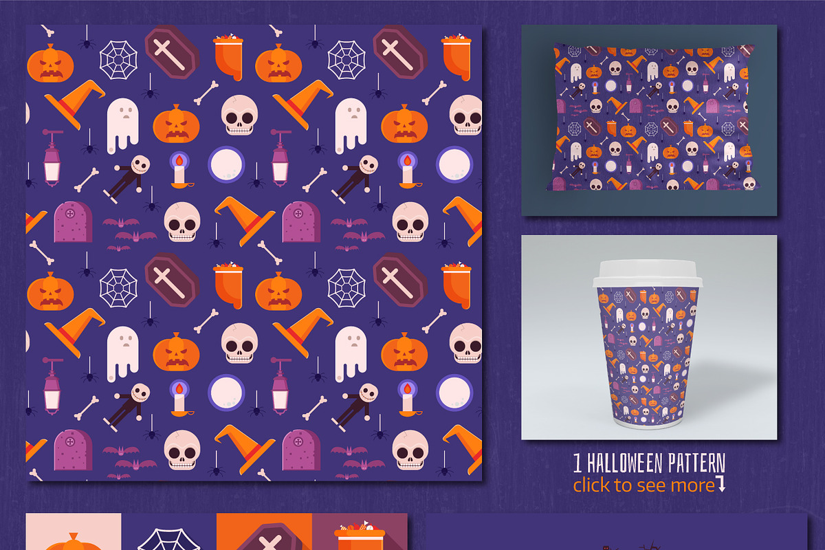 Halloween Designs and Elements Set, an Illustration by Alex Krugli (Photo 6 of 6)