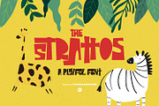 The Strattos - A Playful Font, a Font by madeDeduk (Thumbnail 1 of 14)