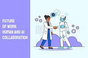 Human and AI Collaboration, a Person Illustration by Partikusi Design (Thumbnail 1 of 3)