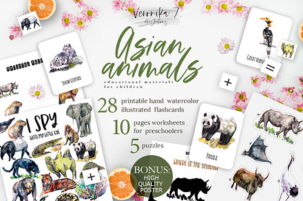 Asian animals activities