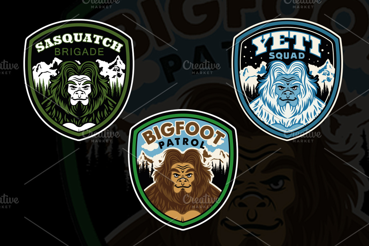 Sasquatch Brigade Labels, an Illustration by Moloko88
