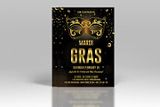 Mardi Gras Party Flyer Template, an Invitation Template by Template Shop (Thumbnail 2 of 3)