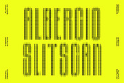Albercio Slitscan, a Sans Serif Font by Craft Supply Co. (Thumbnail 1 of 8)