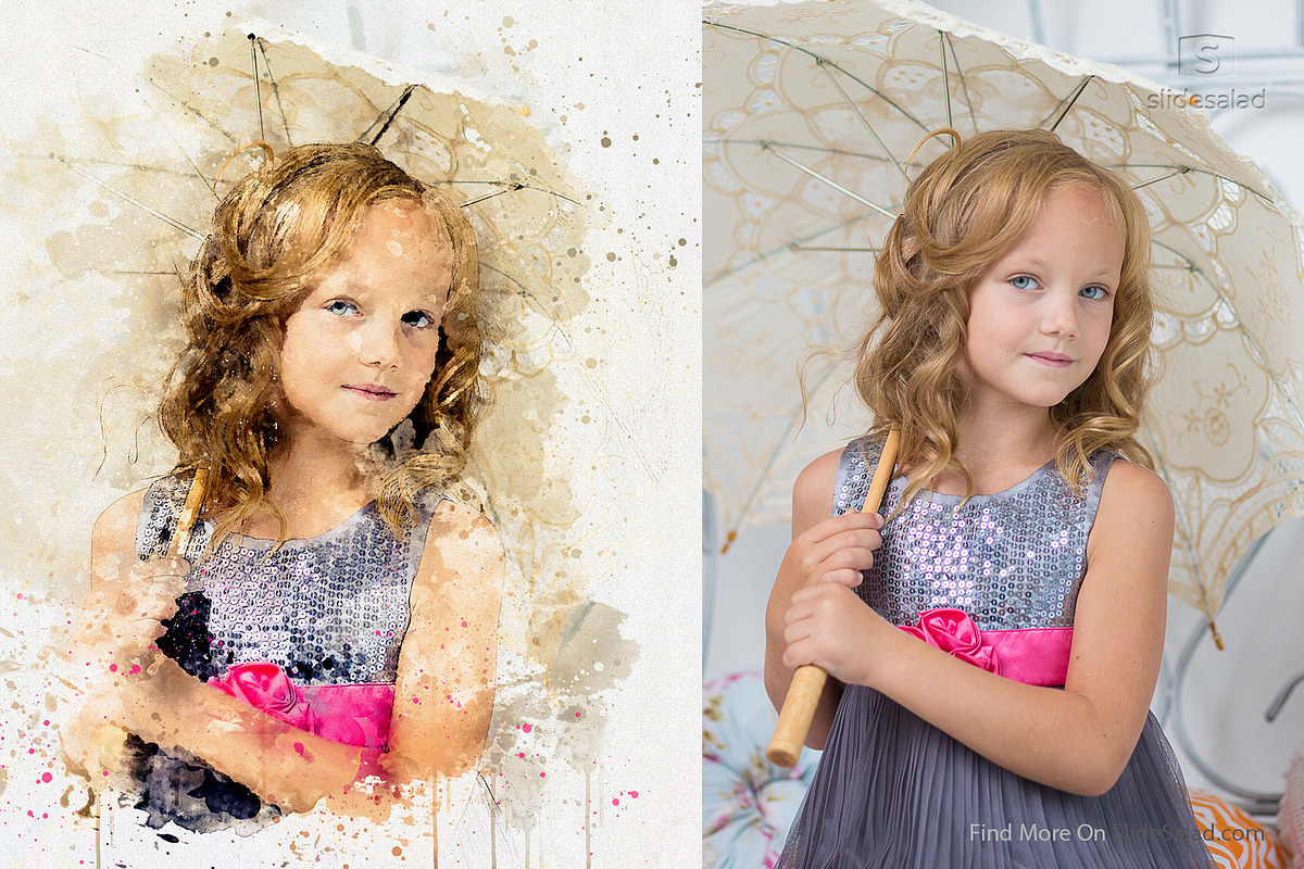 Watercolor Photoshop Mock-ups, an Action Add-On by SlideSalad (Photo 28 of 36)