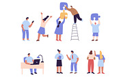 Cute Tiny People vector bundle, a Person Illustration by Vector_Art (Thumbnail 10 of 14)