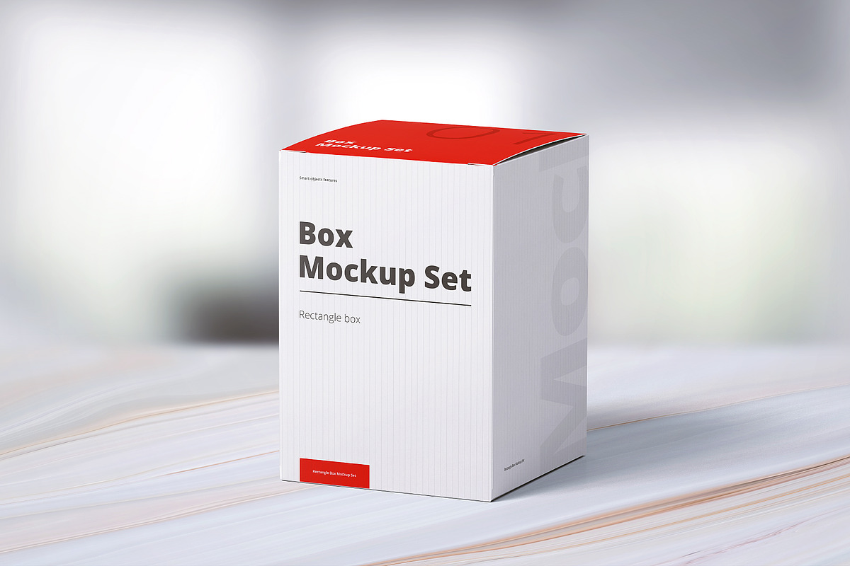 Box Mockup Set 01: Rectangle, a Packaging Mockup by WebAndCat (Photo 4 of 12)
