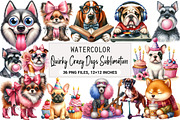 Quirky Crazy Dogs Sublimation, an Illustration by DreamArtGraphic (Thumbnail 1 of 4)