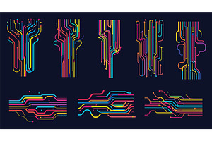 Electrical paths. Circuit board, a Technology Illustration by Stock-Smart-Start