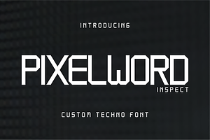 Pixelwords Inspect Font, a Sans Serif Font by ponuppo