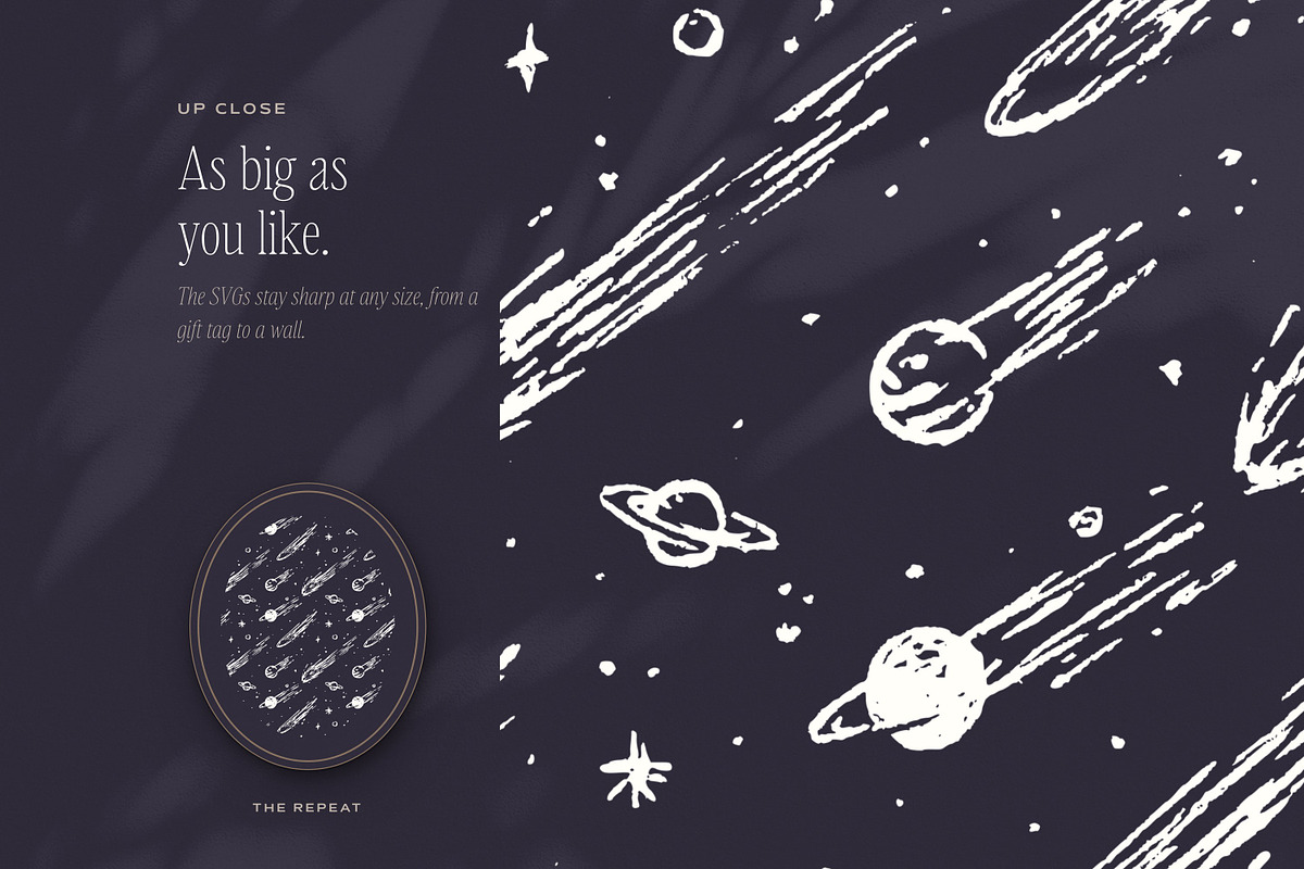 Night Sky Seamless Pattern Bundle, a Pattern Graphic by The October Creative (Photo 5 of 12)